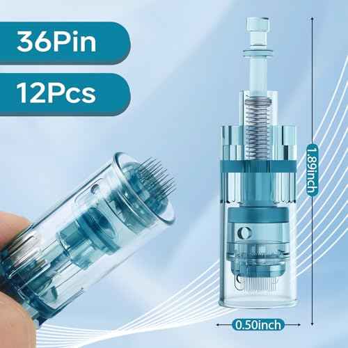 Microneedling Pen Replacement Cartridges for Dr Pen M8, 36 Pin,12PCS, 0.25mm