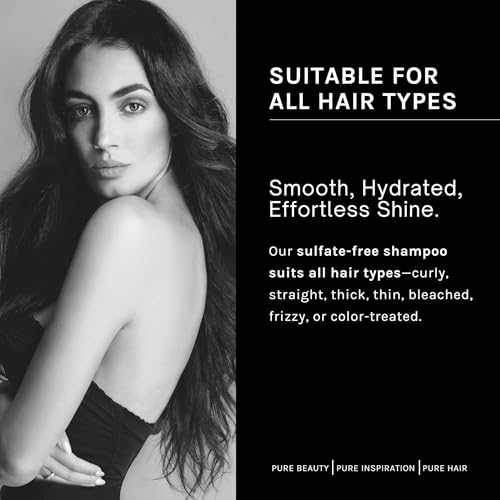 pH PURE HAIR Smoothing Duo - Anti-Frizz Shampoo and Conditioner Set - Sulfate-Free Hydrating Shampoo Conditioner for Dry Hair & Curly Hair - Soft, Healthy, Manageable Locks - 8.45 oz each