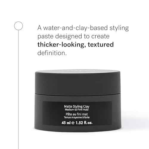 MONAT Matte Styling Clay for Men - Water and Clay-Based Hair Paste to Create Thicker-Looking Hair, Easy-to-Shape Net Wt. 45 ml / 1.52 fl. oz.