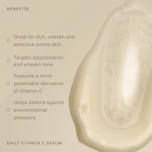 Oak Essentials Daily Vitamin C Serum | Face Serum for Even Skin Tone with Stable Vitamin C, Squalane & Plankton Extract, 1 Oz