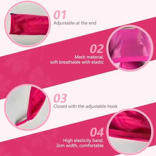 Hairweave Sleeve for Locs, Fashionable Design - Haircare for Wig, Dreadlocks Women, Extra Long Wig Breathable Stretchy With Elastic For Bun Faux Hair, For Black Women(Black)