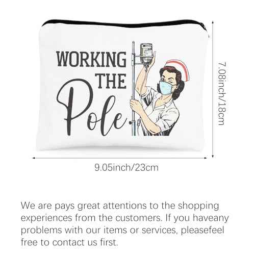 Nurse Makeup Bag - Nurse Gifts, Nurse Zipper Bag Cosmetic Bag, Nursing Bags for Nurses, Nurse Accessories for Work, Nurse Gifts Bulk, Nurse Graduation Gift, Funny Appreciation Gift (Nurse A1)