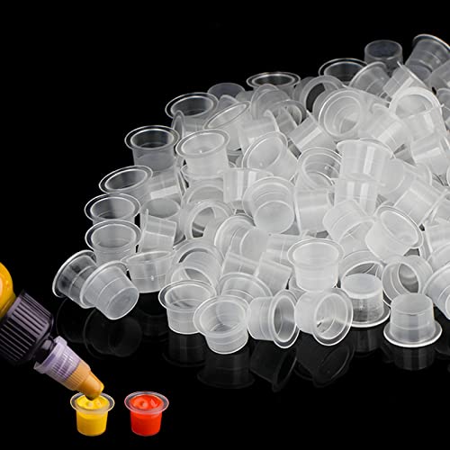 Tattoo Ink Caps - 1000Pcs Disposable Plastic Pigment Tattoo Ink Caps Cups for Tattoo Ink, Tattoo Supplies(Small #9)