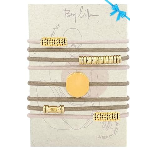 By Lilla Bracelet Hair Ties - Stretchy Hair Tie Bracelets - Decorative Handmade Jewelry for Women¡¯s Wrist and Ponytail