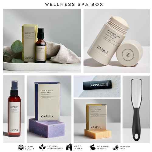 ZAAINA Luxurious Spa Set for Women - Bath Body Gift Set for Her, Relaxing Spa Gift Basket for Women, Self Care Kit, Pampering Home Wellness Bath Set