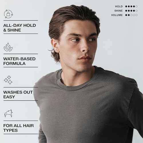 CRVFT Gel Pomade 4oz | High Shine/Medium Hold | Water Based/Water Soluble | Ideal For Short/Medium Thin/Thick Hair | For A Clean Cut Look | Men¡¯s Styling Product [Clear], Stylist Approved [Scented]