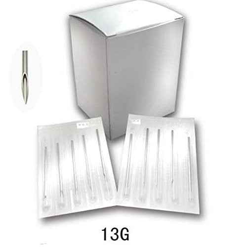 New Star Tattoo 100PCS 13G Steel Body Piercing Needles Supply