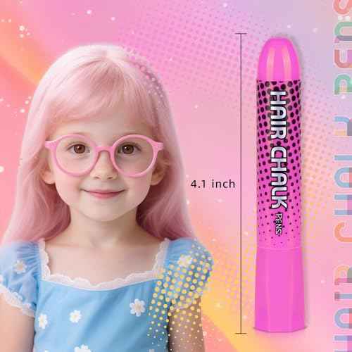 Washable Hair Chalk for Girls,12 Pcs Chalk Pens,Temporary Hair Color Dye, Kids Make Up Sets for Girls Kids Age 5 6 7 8 9 10 11 12 13 Years Old,Halloween Birthday Christmas Cosplay Hair DIY Party