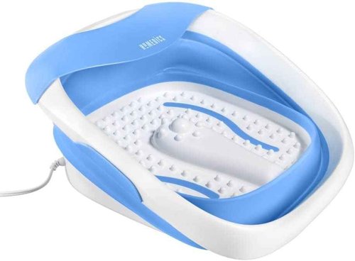 Homedics Compact Pro Spa Collapsible Footbath with Heat | Vibration Massage, ACU-Node Surface, Heat Maintenance | Improves Circulation, Soothe Tired Muscles, Collapsible Tub for Easy Storage