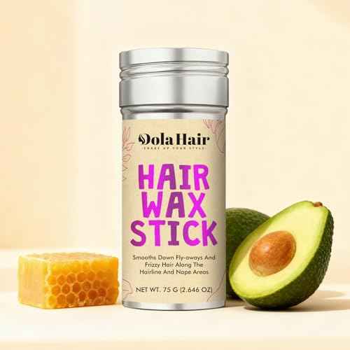 Dolahair Hair Wax Stick - Flyaway Control and Styling Pomade for Kids, Women, and Men - Hair Bun Maker and Accessorie Slick Back Hair Brush Kit (2.7 Ounce)