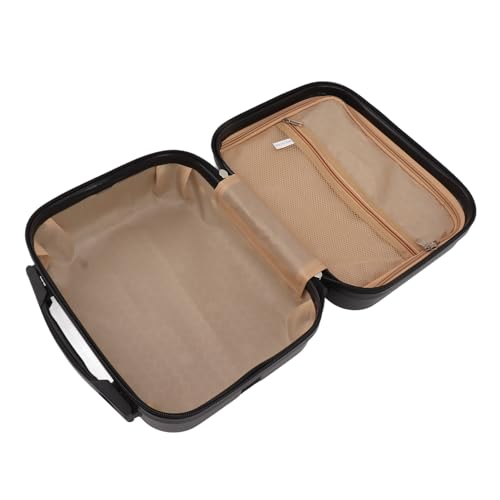 Cosmetic Bag, 14 Inch Stylish and Portable Cosmetic Case for Travel (Black)