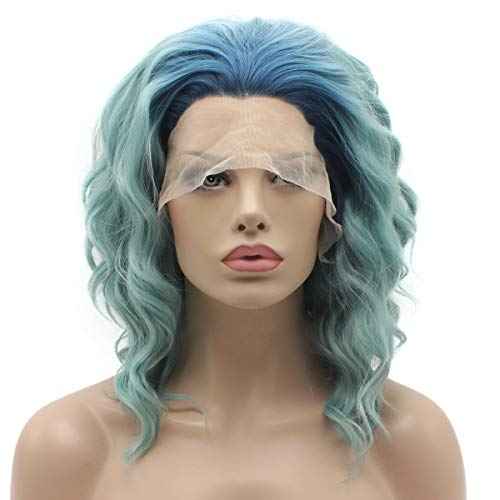 GABOR Ambitious Essential Collection Wig Cap, Mid-Length With Soft Bangs and Beachy Wave by Hairuwear, Dark Brown