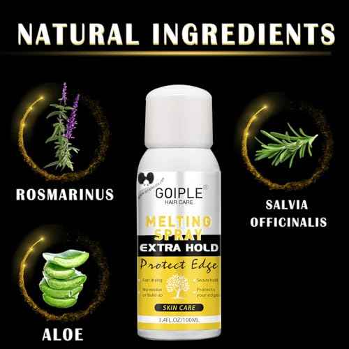 Lace Melting and Holding Spray Glue-Less Hair Adhesive for Wigs, Lace Bond Adhesive for Closure Wigs and Front Extensions, Strong Natural Finishing Hold with Control