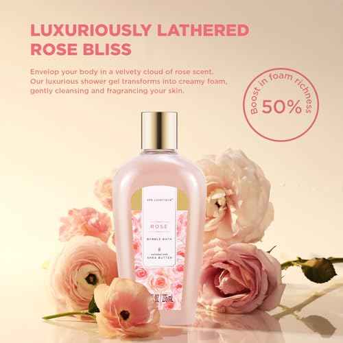 Spa Luxetique Spa Baskets for Women Gift, Womens Spa Gift Baskets, 15pcs Rose Spa Sets, Spa Kit Includes Body Oil, Bubble Bath, Bath Sets for Women, Christmas Gifts