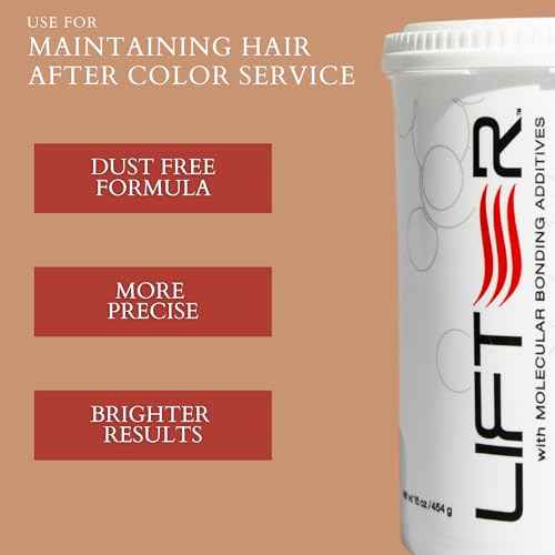 4BOND Premium Hair Bleach Powder Lightener | Blue Based Lightener | Up To 9 Levels Of Lift | Infused with Amino Acids, and Quinoa, Keratin and Baobab Proteins For Repairative Conditioning 16 Fl Oz