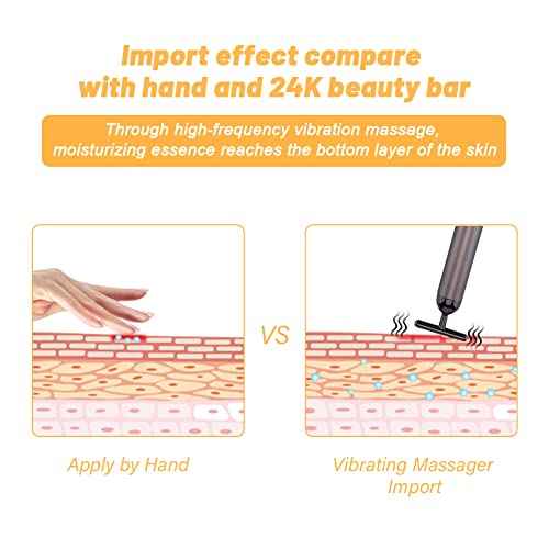 Beauty Bar Gold Face Massager for Skin Care T-Shape Facial Massager Tools Face Lifting