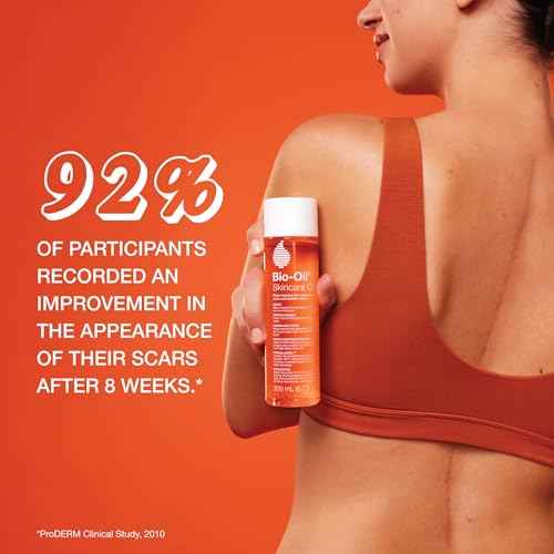 Bio-Oil Skincare Body Oil Serum, Face and Body Moisturizer with Vitamin E & A, for Scars, Stretch Marks, Sensitive Skin, All Skin Types, Dermatologist Recommended, Non-Comedogenic, 6.7 Oz
