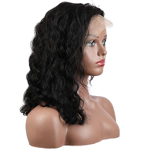 LICHANG Wear And Go Body Wave Bob Wig Human Hair 13x4 HD Lace Front Wigs Glueless Pre Plucked with Baby Hair 180% Density Short Bob Wigs for Black Women (14 Inch, Natural Color)