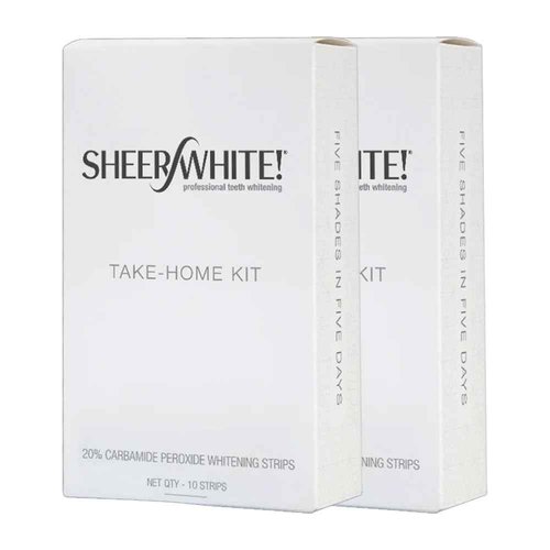 Sheer White Teeth Whitening Strips (Double Pack) (Double Pack)
