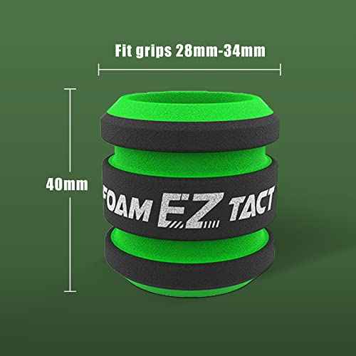 EZ 12pcs TACT Disposable Foam Tattoo Grip Covers Plus Size 28mm to 34mm for Wireless Battery Rotary Tattoo Pen Machine