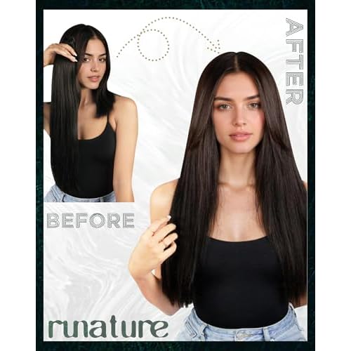 RUNATURE Tape in Hair Extensions Balayage, Human Hair Tape in Extensions for Long Hair, 20 Inch 50g 20pcs Brown to Blonde Tape Ins Human Hair Extensions, Straight Soft Texture, Easy to Apply