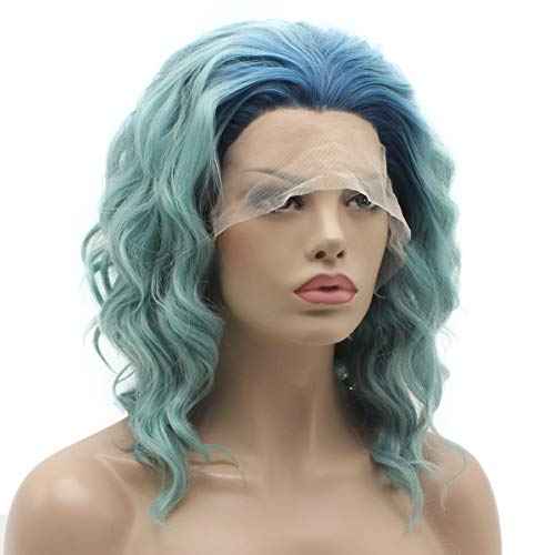 GABOR Ambitious Essential Collection Wig Cap, Mid-Length With Soft Bangs and Beachy Wave by Hairuwear, Dark Brown