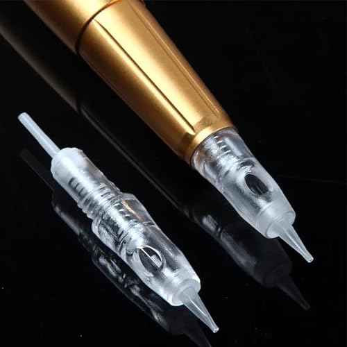 30pcs/Pack Disposable Cartridge Tattoo Needles Sterilized Permanent Makeup Needles for Micropigmentation Device Tattoo Machine for Powder Brows Permanent Make Up Shading (0.3mm 1P)