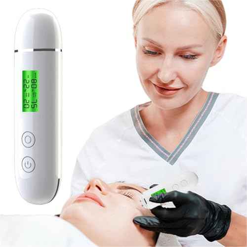 Hydration Monitor,Corneometer Skin Hydration Meter,Skin Analysis Machine Professional,Multifunctional Hydration Test and Tracking Device for Skincare with LCD,Skin Hydration Tester