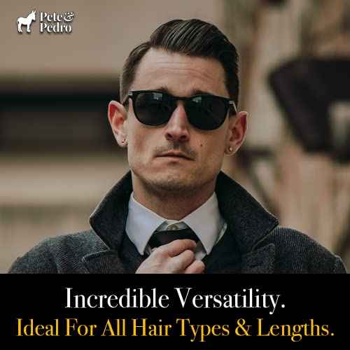 Pete & Pedro HAIR STYLING CLAY - Medium Hold, Matte Finish, Low Shine Styling Clay for Men, Ideal for Hairstyling Medium, Messy, Fine Thinning Hair Styles | Shark Tank Featured, 2 oz