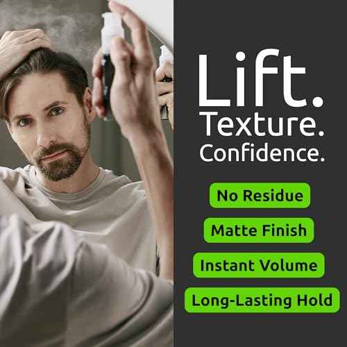 Hair Styling Powder ? Based Texture Powder Volumizer for Men & Women ? Lightweight Hair Dust for Hairline Lift & Matte Finish ? Texturizing Volume Play Level Enhancer, Non-Greasy Finishing Grip Dust