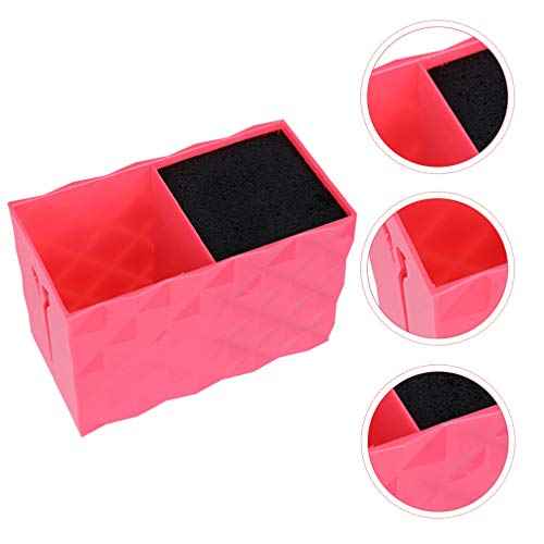Uonlytech Barber scissors Holder Professional Hair Shears Holder Combs Organizer Hairdresser Scissor Storage Box for Hairdresser Pink
