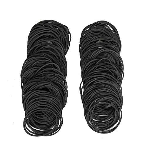 Tattoo Rubber Bands,300PCS Black Rubber Loop Elastic Professional Silicone Rubber Tattoo Accessories for Tattoo Coil Machine Gun Tubes Needles Tip Supply (black)