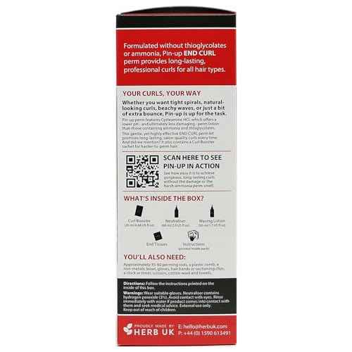Pin-Up End Curl Home Perm for Short Hair, Defined and Long-Lasting Results 130ml
