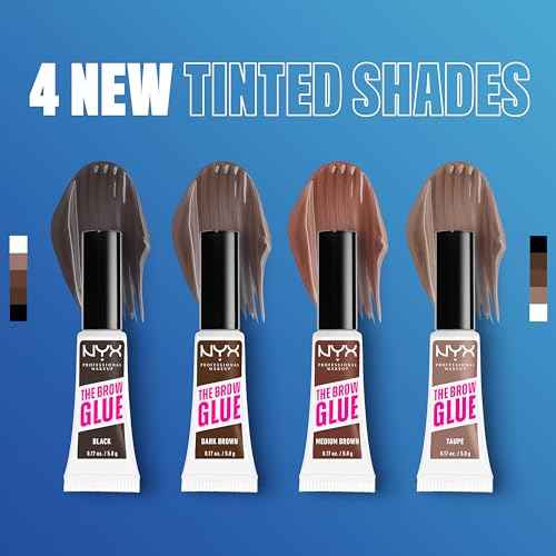 NYX PROFESSIONAL MAKEUP The Brow Glue, Extreme Hold Eyebrow Gel - Clear