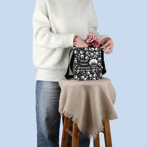 MNIGIU Anime Inspired Gift Anime Cosmetic Bag Anime Lover Gift Anime Themed Gift (TakenBlack)