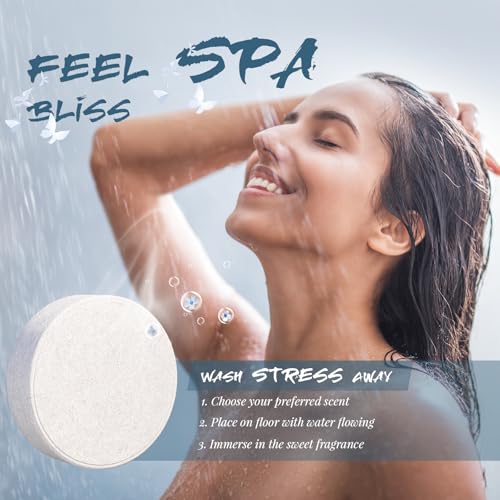 Shower Steamers Aromatherapy - Christmas Gifts for Women, 8 Pack Pure Essential Oil Shower Bombs for Home Spa, Stress Relief, Body&Soul Relaxing Bath Bombs, Stocking Stuffer for Girls, Blue