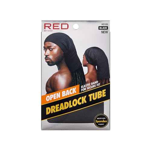 RED by Kiss Dreadlock Tube, Premium Silky Spandex, Lightweight & Stretchable, Extra-Wide for Comprehensive Coverage, Hair Protection for Active Lifestyle, Avoid Breakage