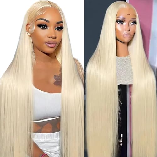 613 Lace Front Wigs Human Hair 200 Density Blonde Wig Human Hair 613 Straight Frontal Wigs Human Hair Pre Plucked For Women 13x4 Honey Blonde HD Lace Frontal Wig 24 Inch