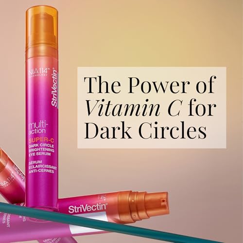 StriVectin Super-C Eye Vitamin C Eye Cream, Brightening and Firming, Boost Skin Dullness with Hyaluronic Acid