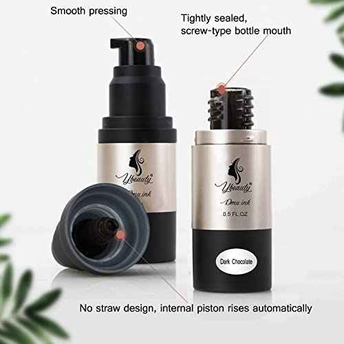 Permanent Eyebrow Makeup Tattoo Machine Kit with 700mAh Wireless Battery 15 pcs Cartridge Needles Microblading Supply for Eyebrow Lip Eyeliner Microshading Supplies(Pink Tattoo Kit)