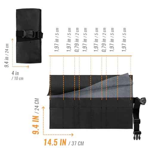 Under NY Sky Leather Apron and Tool Holder - Professional Products for Hair Stylists, Barbers & Hairdressers