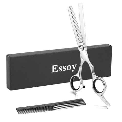 Professional Thinning Shears - 6.5-Inch Hair Cutting Scissors with Stainless Steel Blades, Fine Adjustment Screw for Home Salon, Barber and Hairdressing
