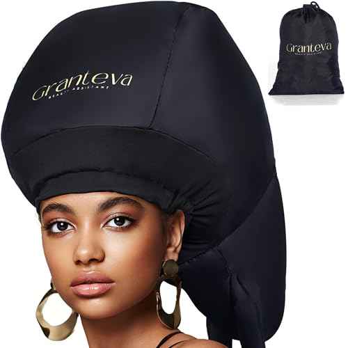 Hooded Hair Dryer Attachment with Dual Turbo Airflow & Soft Headband ? Speeds Up Drying for Curly Hair, Reduces Heat on Ears & Neck ? Large Hair Dryer Bonnet for Deep Conditioning at Home