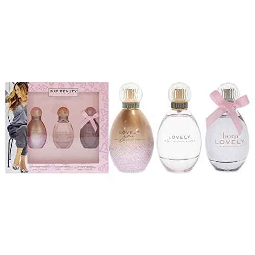 Sarah Jessica Parker Lovely Set 1.7oz Lovely EDP Spray, 1.7oz Born Lovely EDP Spray, 1.7oz Lovely You EDP Spray Women 3 Pc Gift Set