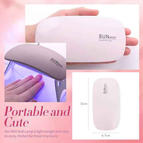 BORN PRETTY Poly Nail Extension Gel Kit-6 Colors Poly Nails Gel Kit Nude Clear Jelly Pink All In One Kit Builder Glue Gel with Nail Lamp Base Top Coat Set Nail Forms French Manicure Set for Beginner Starter DIY at Home Mother's Day Gifts