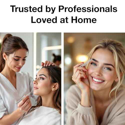 Ultra-Precision Professional Slant Tweezers for Women Facial Hair - German Stainless Steel, Lightweight Black Tweezers for Women & Men, Ideal for Eyebrow & Facial Grooming (Matte Gray)
