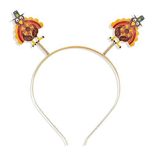 NVENF Thanksgiving Headbands for Women - Rhinestone Letter GIVE THANKS' HAPPY FALL' Hair Hoop Autumn Accessories