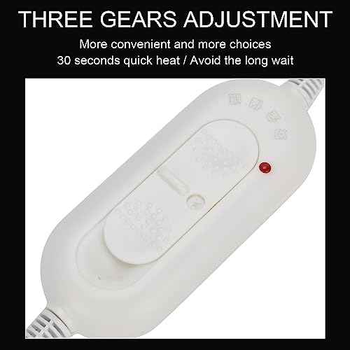 Hair Steamer Thermal Heat Cap, Heating Cap for Deep Conditioning Scalp Treatment Spa Hot Head Care Tool Portable 3 Gears Temperature Control Protection Detachable Electric for Home Salon Use