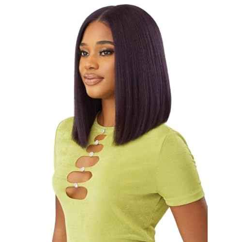 It'S A Wig Illuze Flip Up Synthetic Hair Gluelss 13X4 Hd Lace Front Wig - Loretta (2 DARK BROWN)