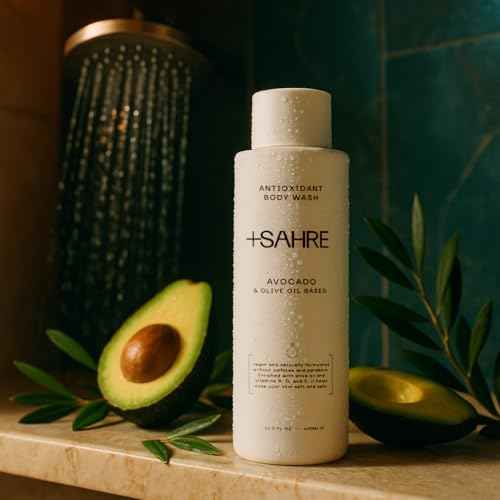 Natural Body Wash ? Olive Oil & Avocado | Antioxidant-Rich | Vegan, Paraben-Free | 13.5 fl oz